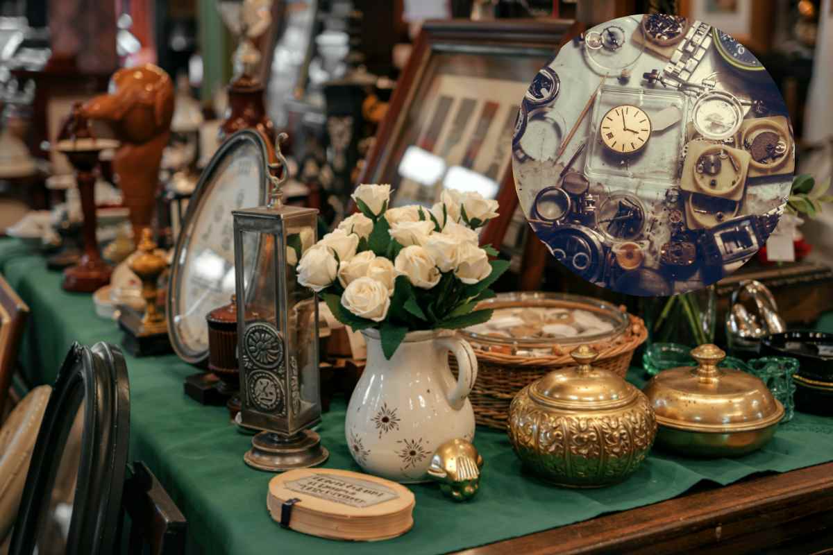 oggetti di vario tipo in un mercatino