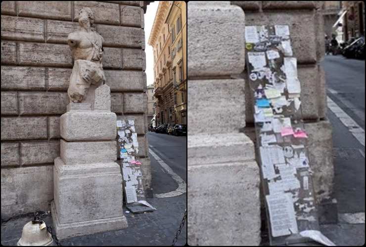 Pasquino, la statua situata a Roma