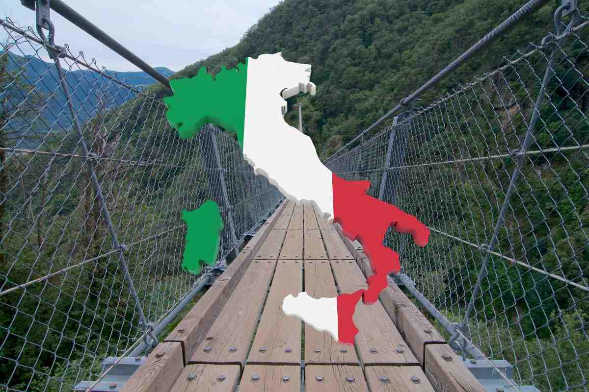 ponte tibetano e simbolo dell'italia